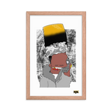 Silvah Surfah Bart Framed poster