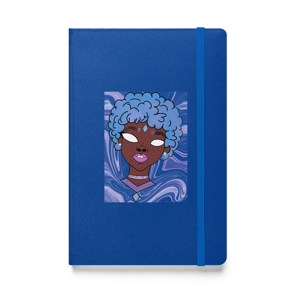Blue Booberry Hardcover Bound Notebook