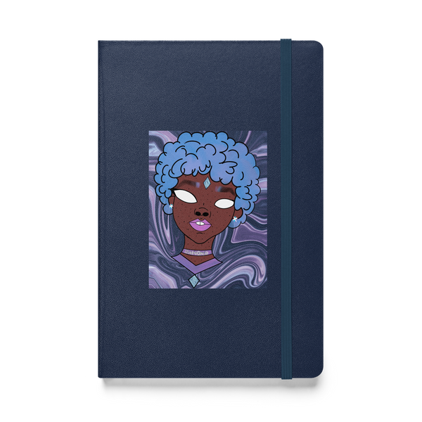 Blue Booberry Hardcover Bound Notebook