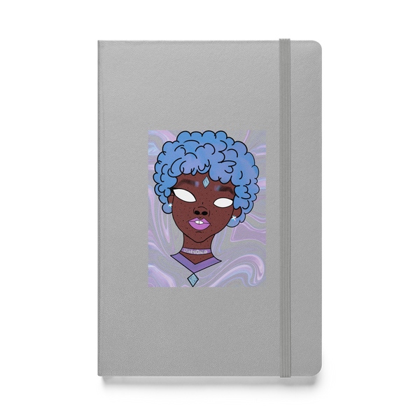 Blue Booberry Hardcover Bound Notebook