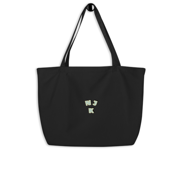 Big Booty Belle Bald Large Organic Tote Bag