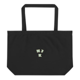Big Booty Belle Bald Large Organic Tote Bag