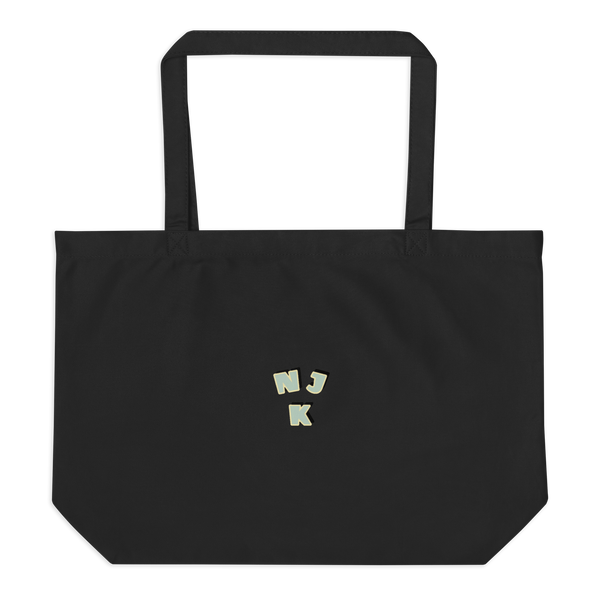 Big Booty Belle Bald Large Organic Tote Bag