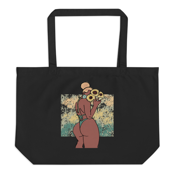 Big Booty Belle Large Organic Tote Bag