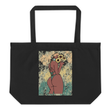 Big Booty Belle Bald Large Organic Tote Bag