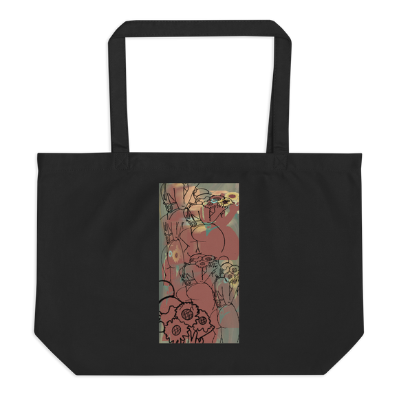 Big Booty Belle All Over Large Organic Tote Bag