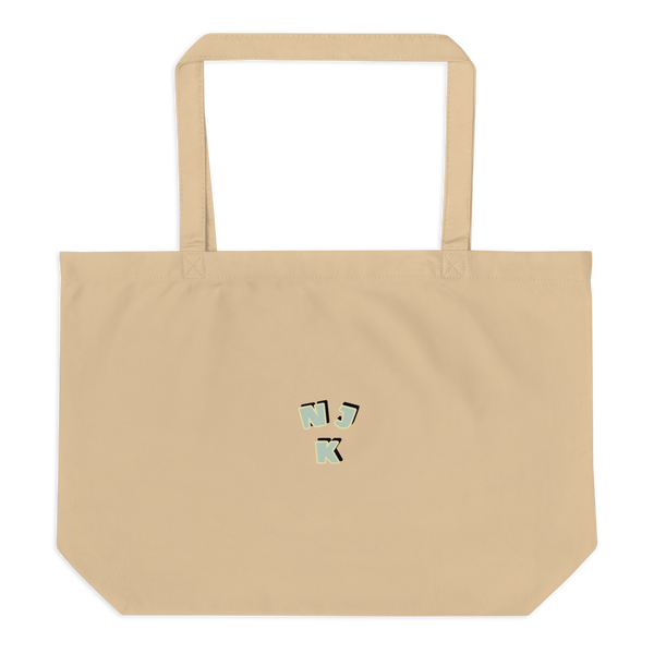 Big Booty Belle Bald Large Organic Tote Bag