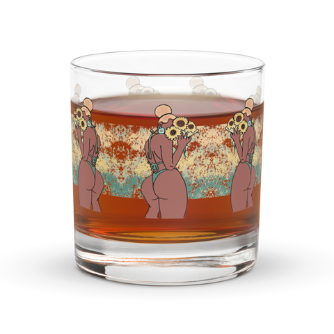 Big Booty Belle On The Rocks Glass
