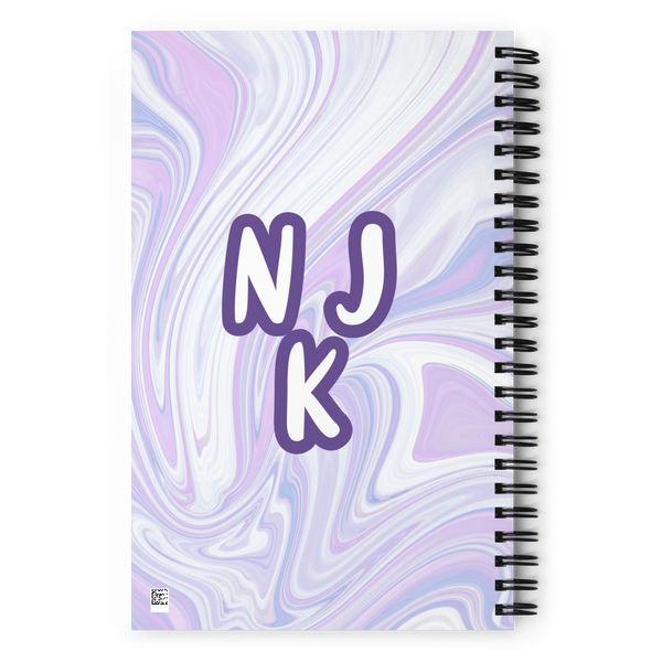 Blue Booberry Spiral Notebook