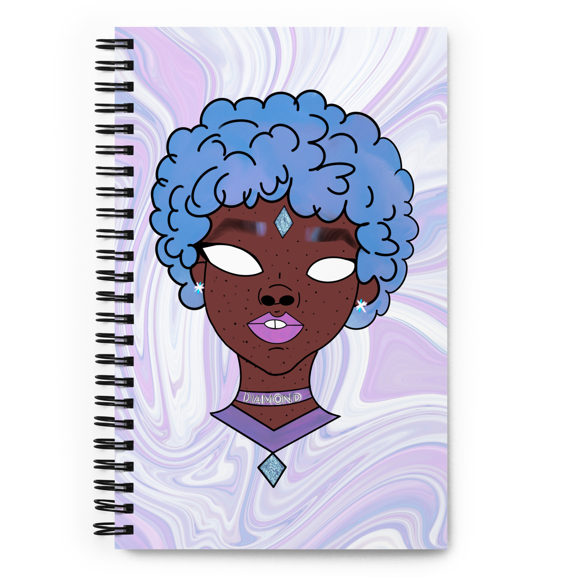 Blue Booberry Spiral Notebook