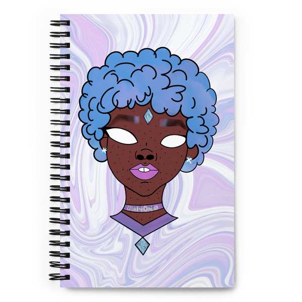Blue Booberry Spiral Notebook