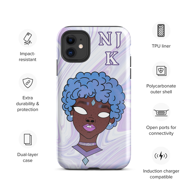 Blue Booberry Tough Case for iPhone®