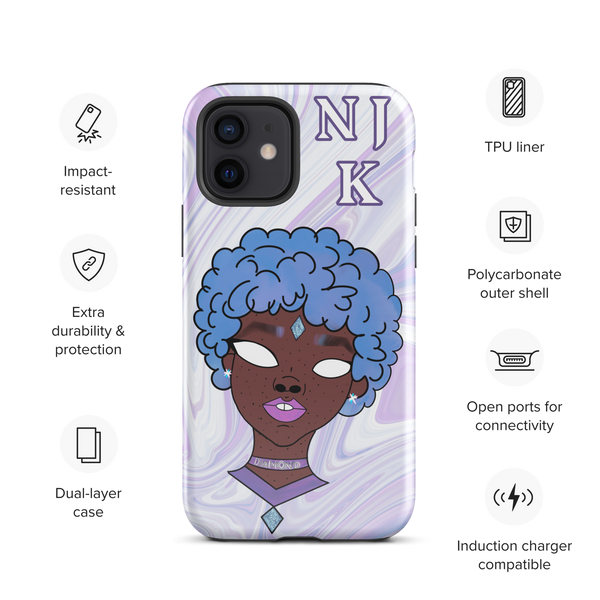 Blue Booberry Tough Case for iPhone®
