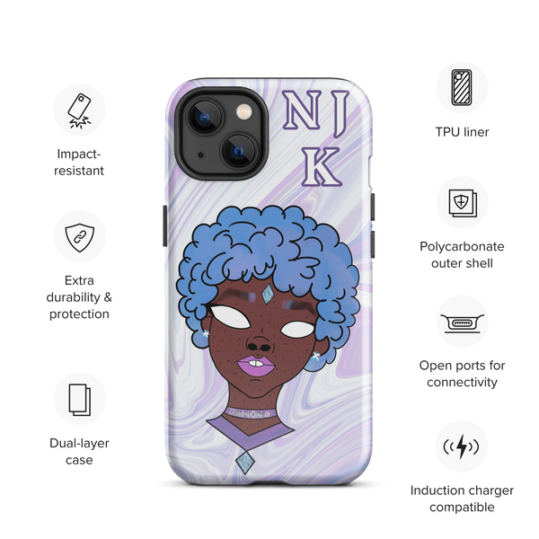 Blue Booberry Tough Case for iPhone®