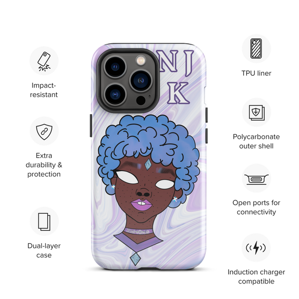 Blue Booberry Tough Case for iPhone®