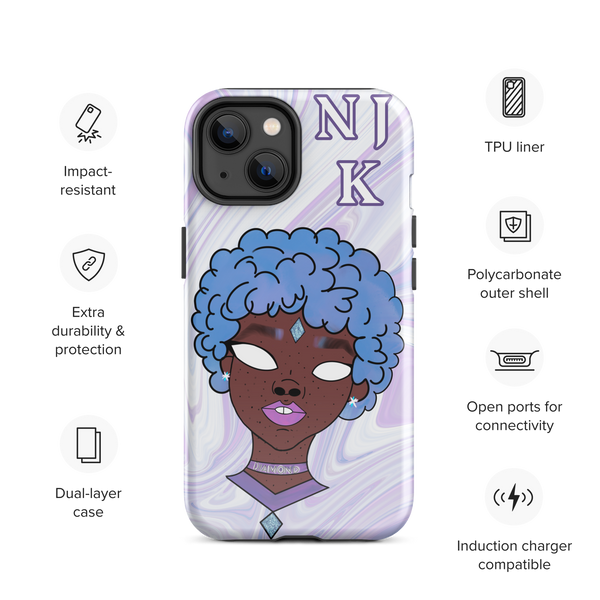 Blue Booberry Tough Case for iPhone®