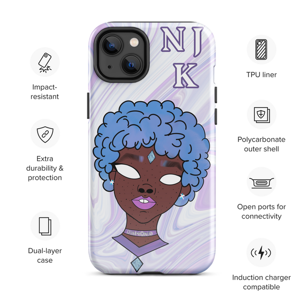 Blue Booberry Tough Case for iPhone®