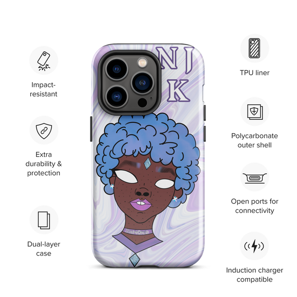 Blue Booberry Tough Case for iPhone®