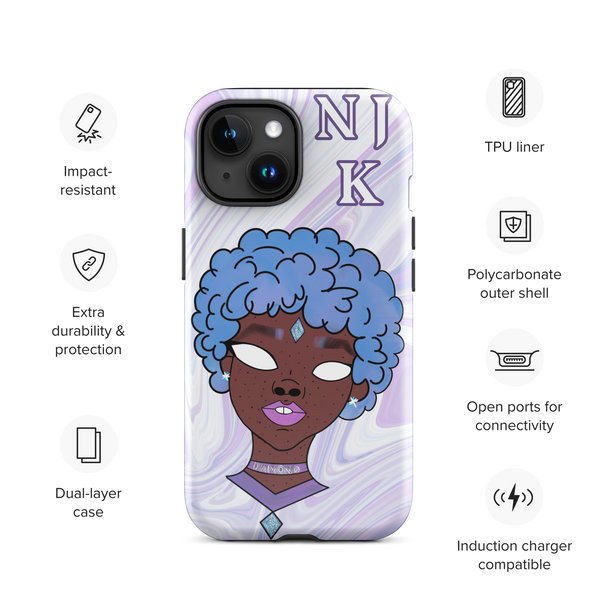 Blue Booberry Tough Case for iPhone®