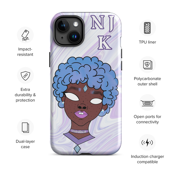 Blue Booberry Tough Case for iPhone®