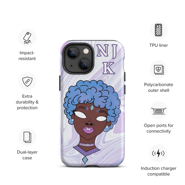 Blue Booberry Tough Case for iPhone®