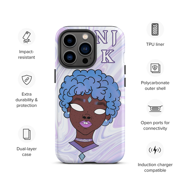 Blue Booberry Tough Case for iPhone®