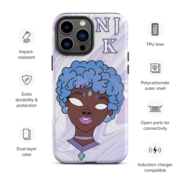 Blue Booberry Tough Case for iPhone®