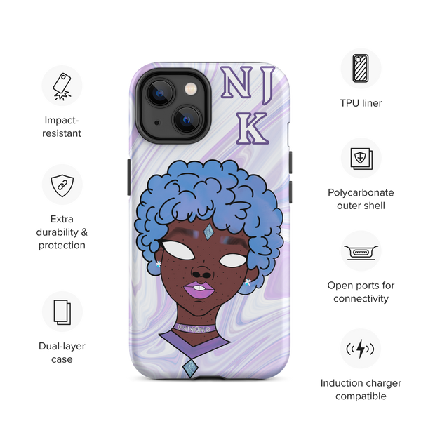 Blue Booberry Tough Case for iPhone®