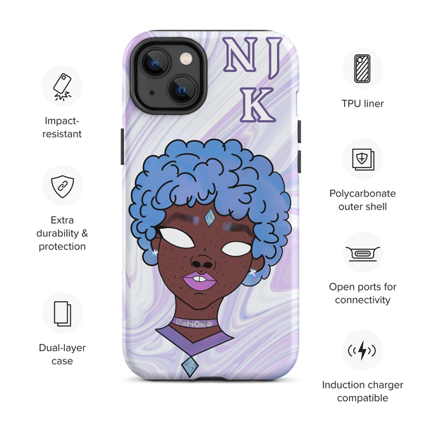 Blue Booberry Tough Case for iPhone®