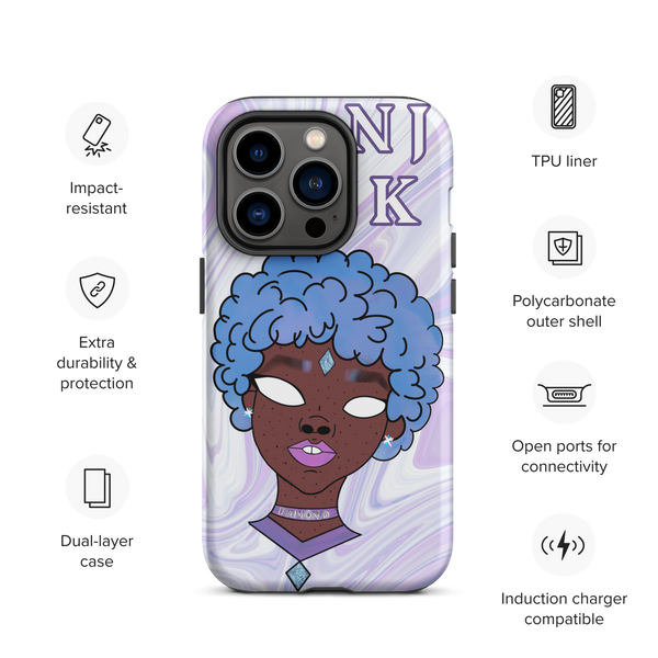 Blue Booberry Tough Case for iPhone®