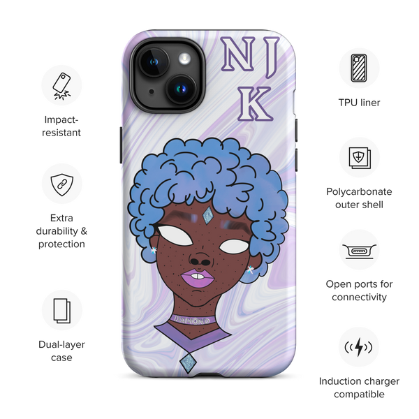 Blue Booberry Tough Case for iPhone®