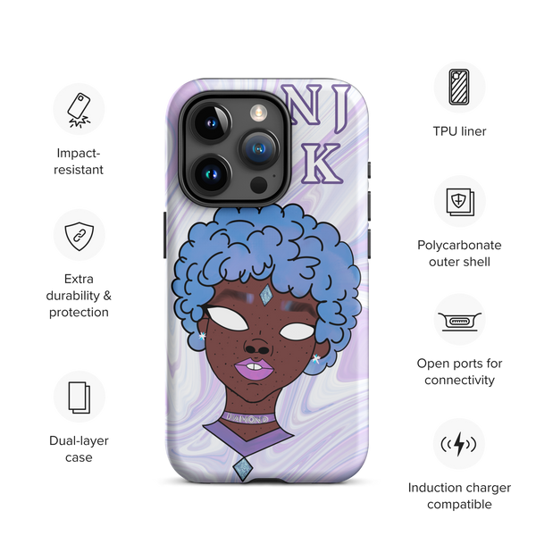 Blue Booberry Tough Case for iPhone®