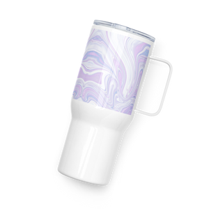 Blue Booberry Travel Mug With A Handle