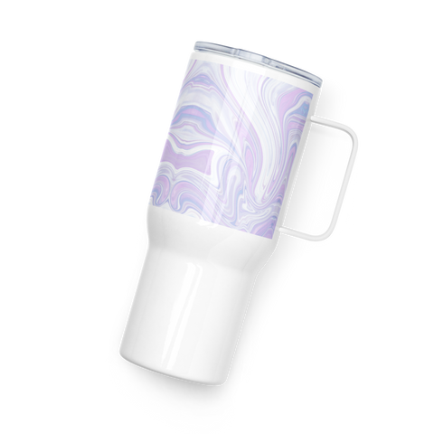 Blue Booberry Travel Mug With A Handle