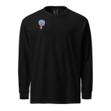 Blue Booberry Garment-Dyed Heavyweight Long-Sleeve Shirt