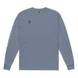 Blue Booberry Garment-Dyed Heavyweight Long-Sleeve Shirt