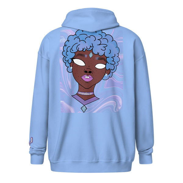Blue Booberry Unisex Heavy Blend Zip Hoodie