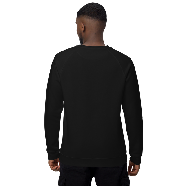 True Pride Unisex Embroidered Organic Raglan Sweatshirt