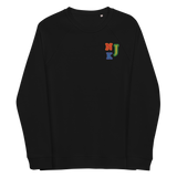 True Pride Unisex Embroidered Organic Raglan Sweatshirt