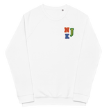 True Pride Unisex Embroidered Organic Raglan Sweatshirt