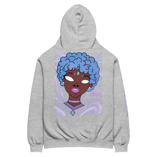 Blue Booberry Unisex Oversized Hoodie