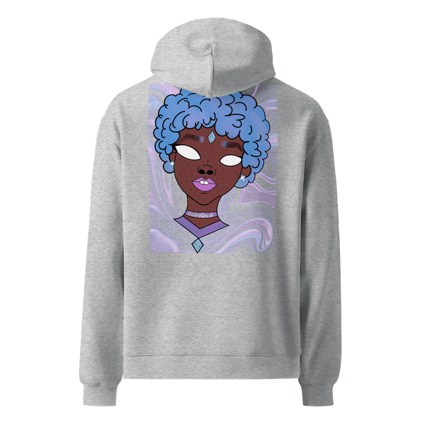 Blue Booberry Unisex Oversized Hoodie