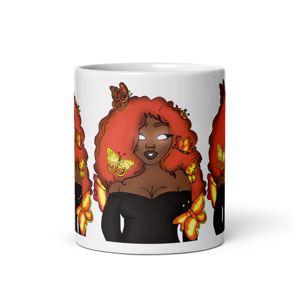 The Za White Glossy Mug