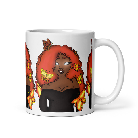The Za White Glossy Mug