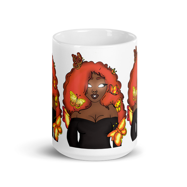 The Za White Glossy Mug