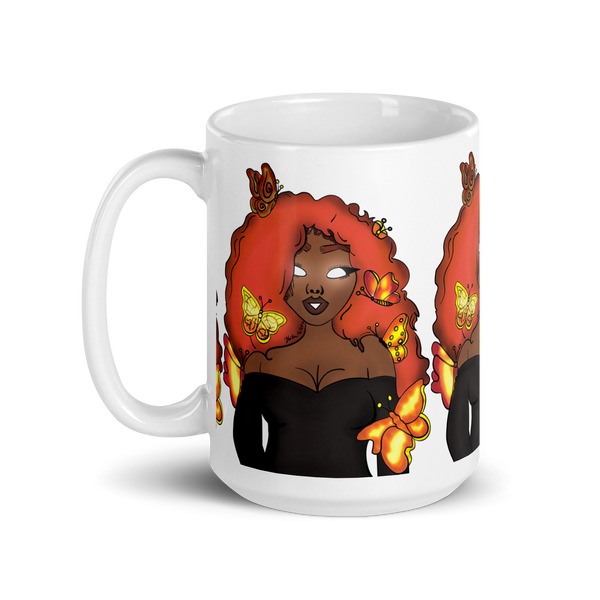 The Za White Glossy Mug