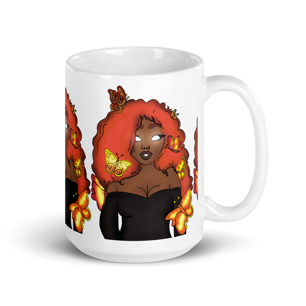 The Za White Glossy Mug