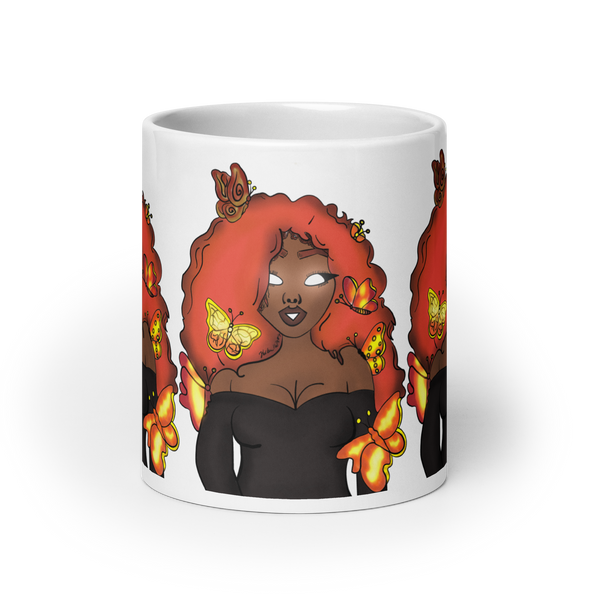 The Za White Glossy Mug