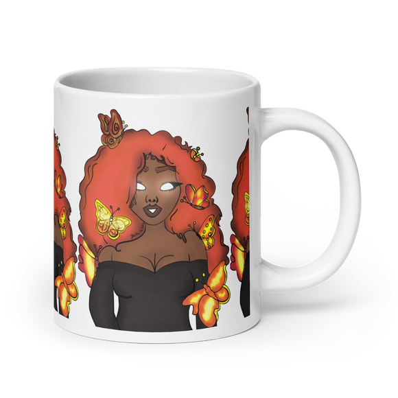 The Za White Glossy Mug