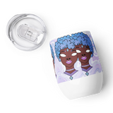 Blue Booberry Wine Tumbler